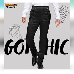 Spooktacular Creations Men's Gothic Pants - Medieval, Renaissance & Steampunk